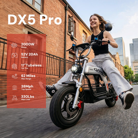 iScooter DX5 Pro Seated Performance Electric Scooter