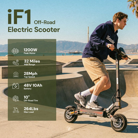 iScooter iF1 1200W Performance Electric Scooter